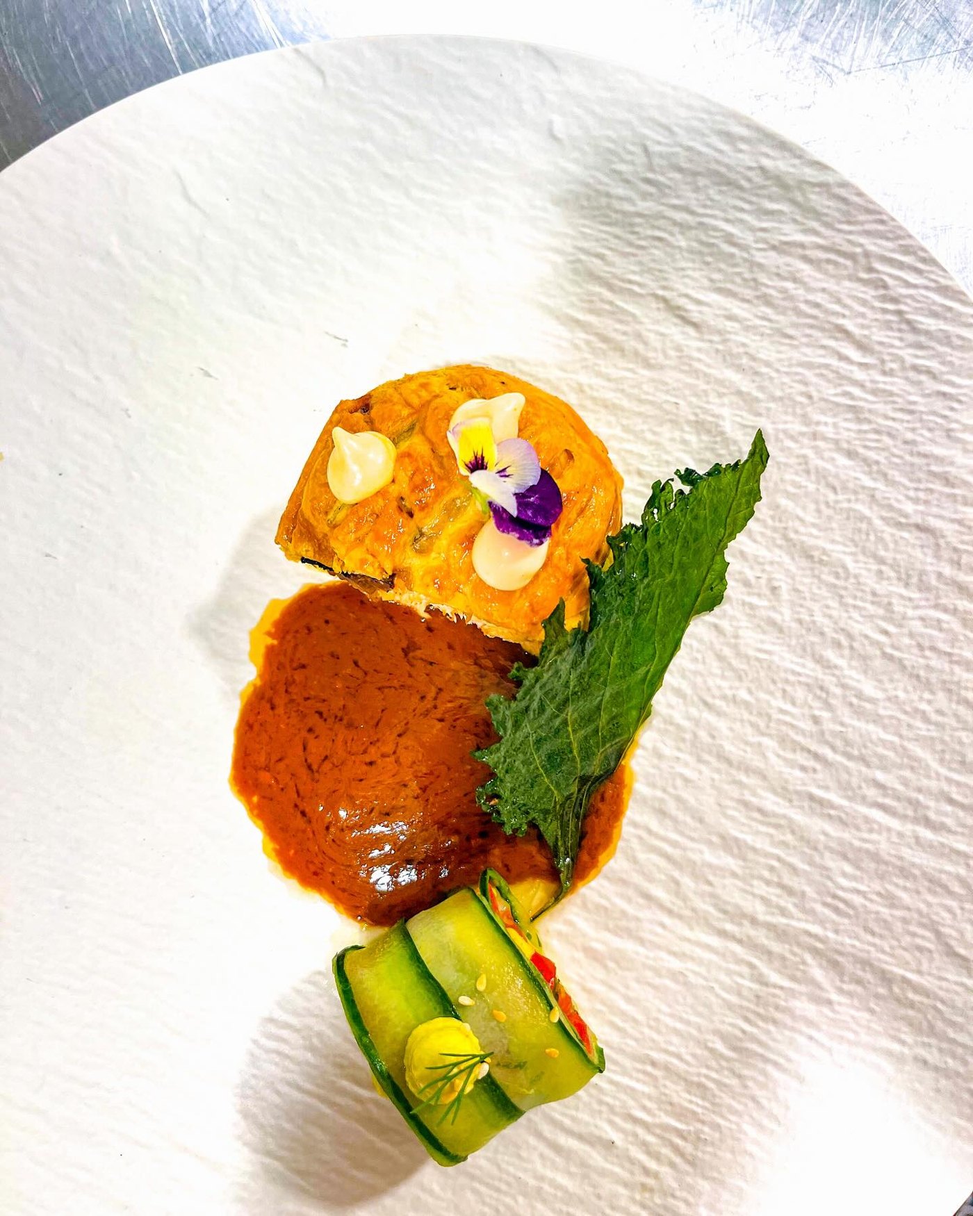 Contemporary plated dish