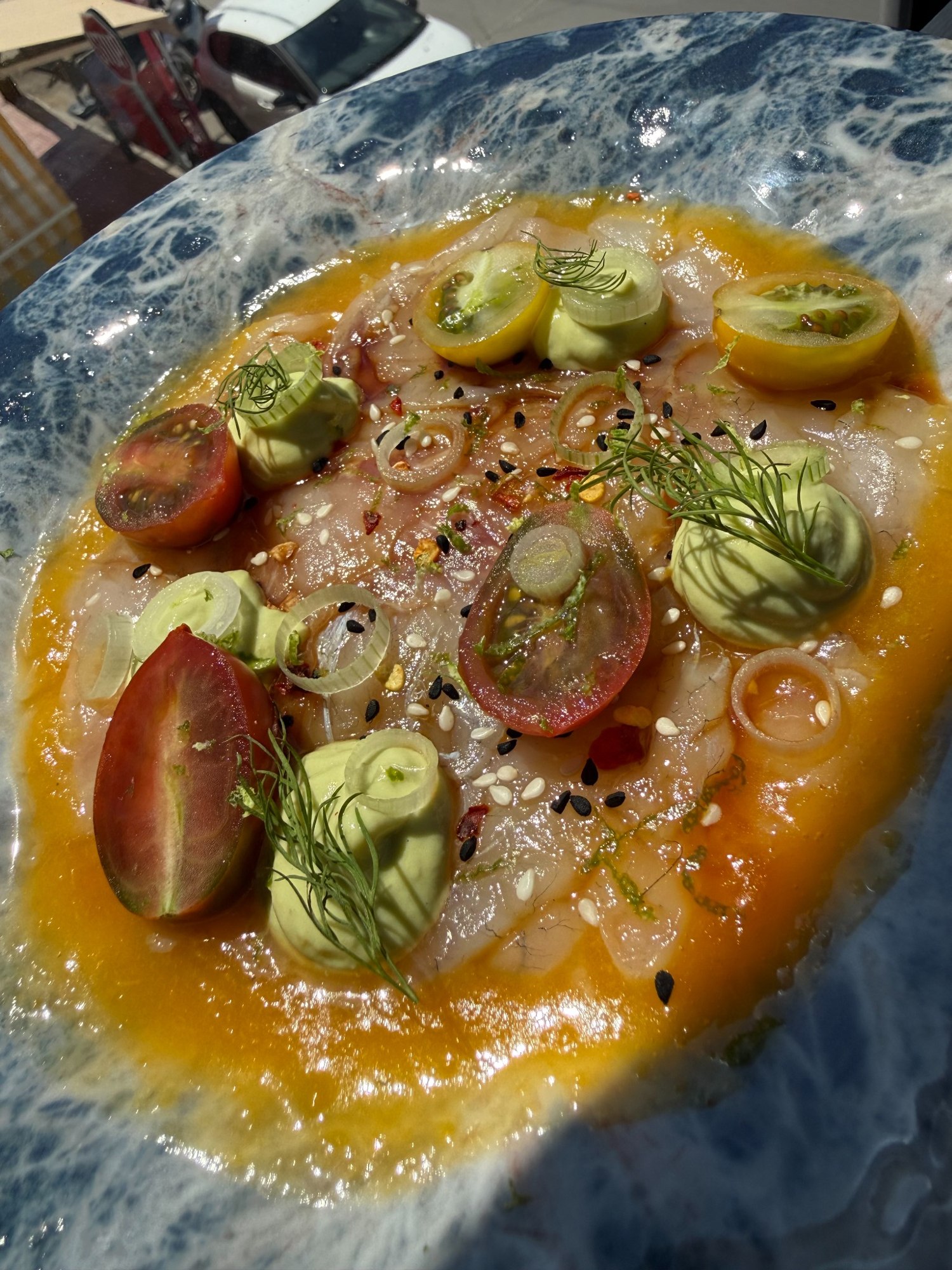 Ceviche dish