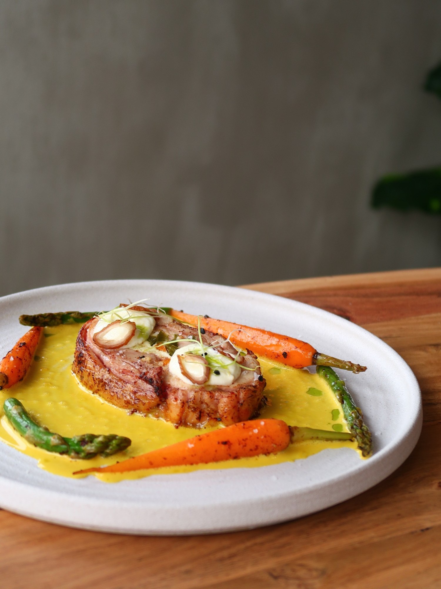 Contemporary fine dining dish